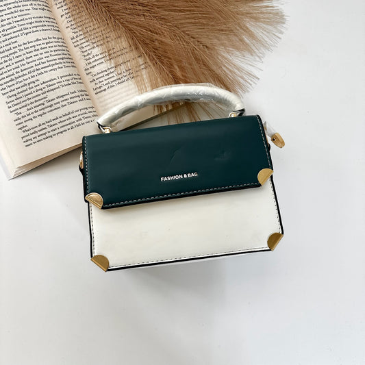 Vanity Case White & Melachite Blue